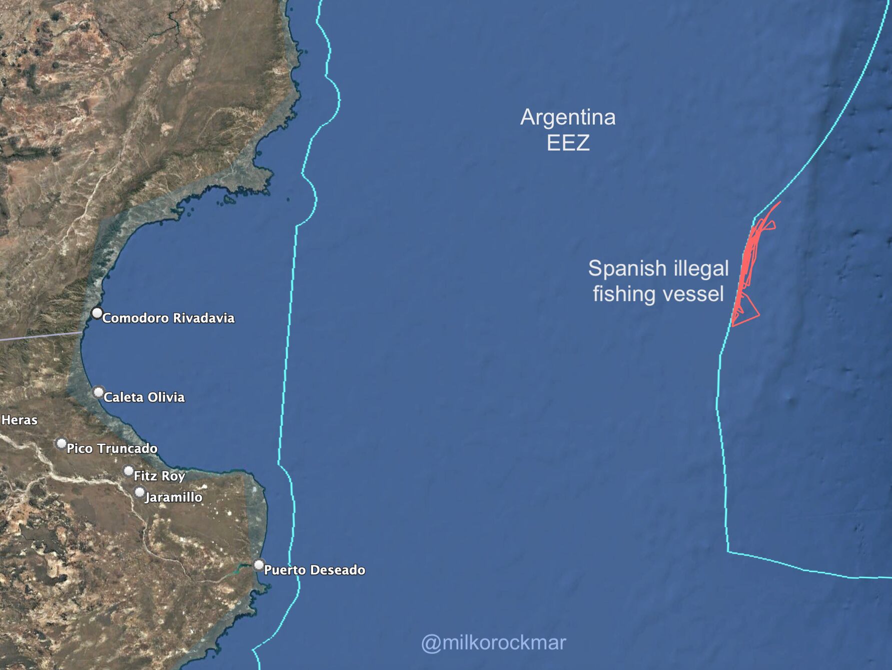 阿根廷海域长期遭非法捕捞”袭击”国际船只问题屡禁不止(图2)
